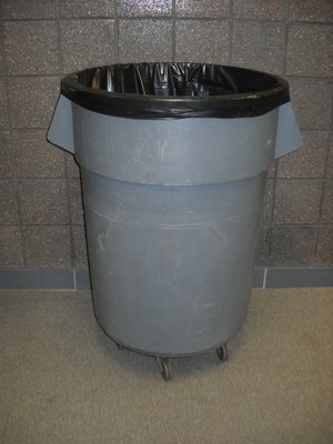 60-65 Gallon Trash Can Liner - Black 1.5mil